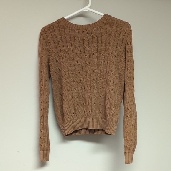 American Apparel Sweaters - American Apparel Brown Cable Knit Sweater